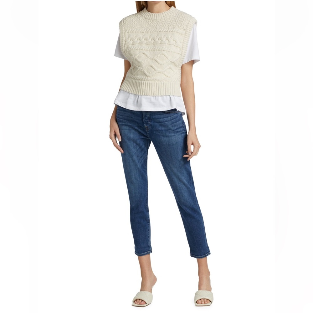 7 For All Mankind Josefina Feminine Skinny Boyfriend Jeans